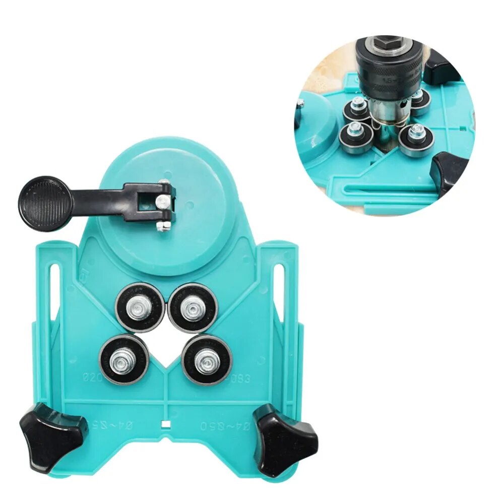 Diamond Drill bit guide with suction cups for tile glass stone