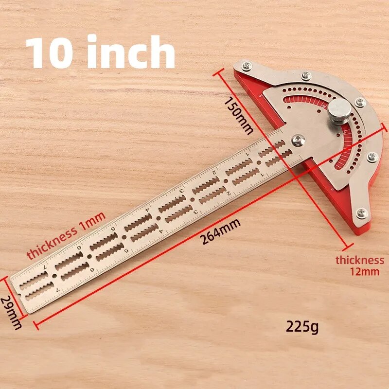 metal protractor stainless steel for precision markings for everyone.