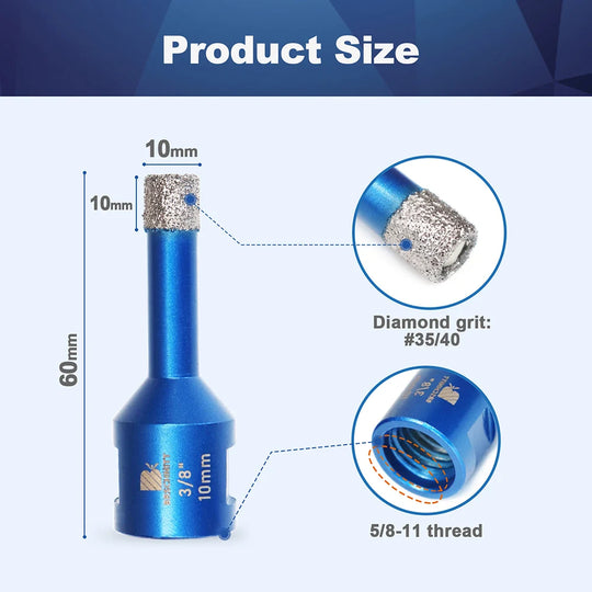 Diamond Drill Bit Tool Broski & Brschnitt single bits from 1/4" to 6"