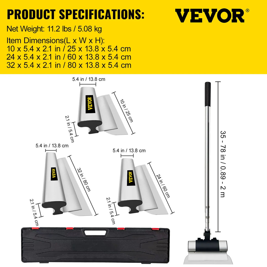 Drywall Skimming Blade by vevor for smooth drywall finishing