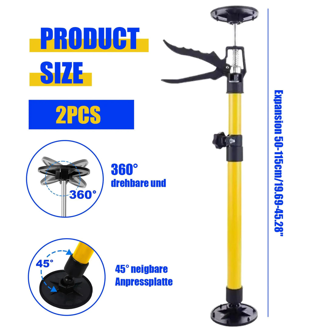 Adjustable Support Pole for Woodworking, Cabinet Jack, Drywall Support