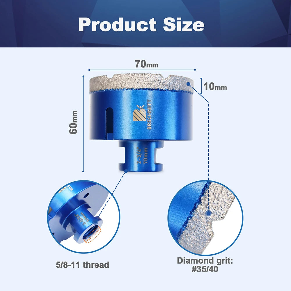 Diamond Drill Bit Tool Broski & Brschnitt single bits from 1/4" to 6"