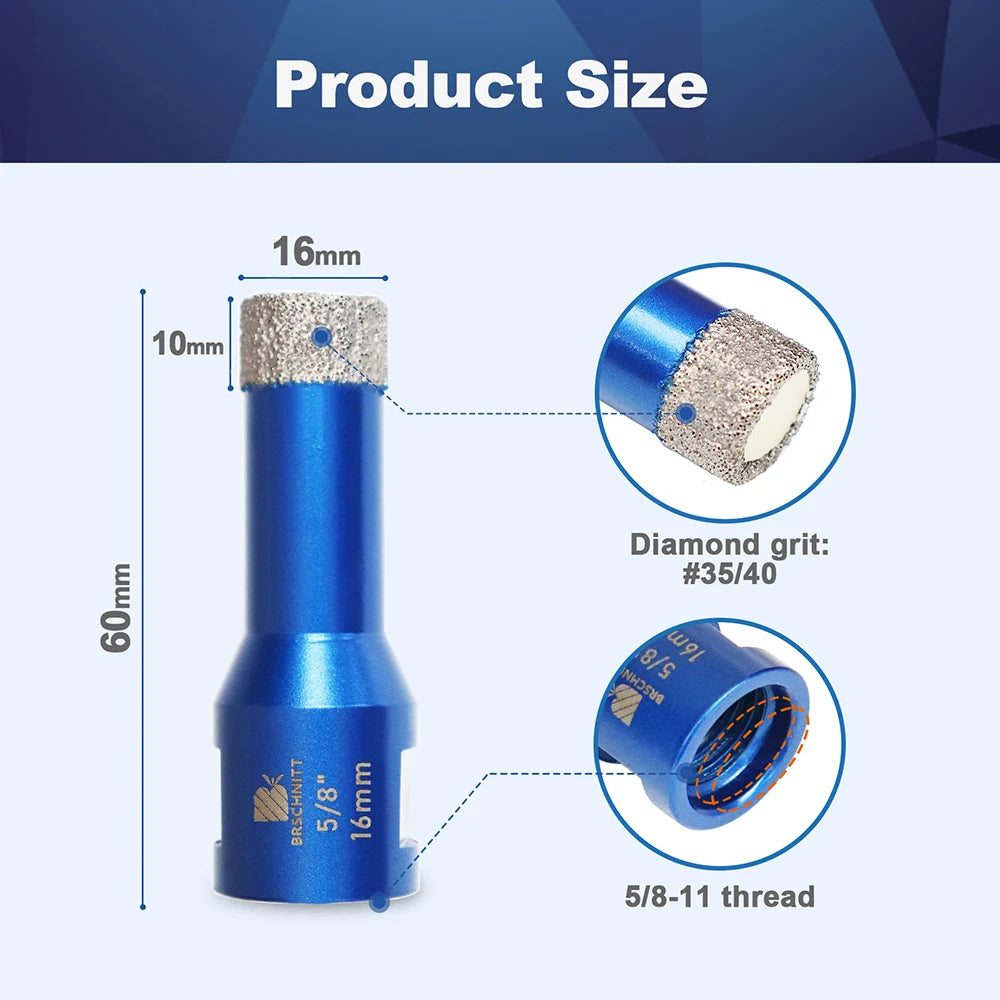 Diamond Drill Bit Tool Broski & Brschnitt single bits from 1/4" to 6"