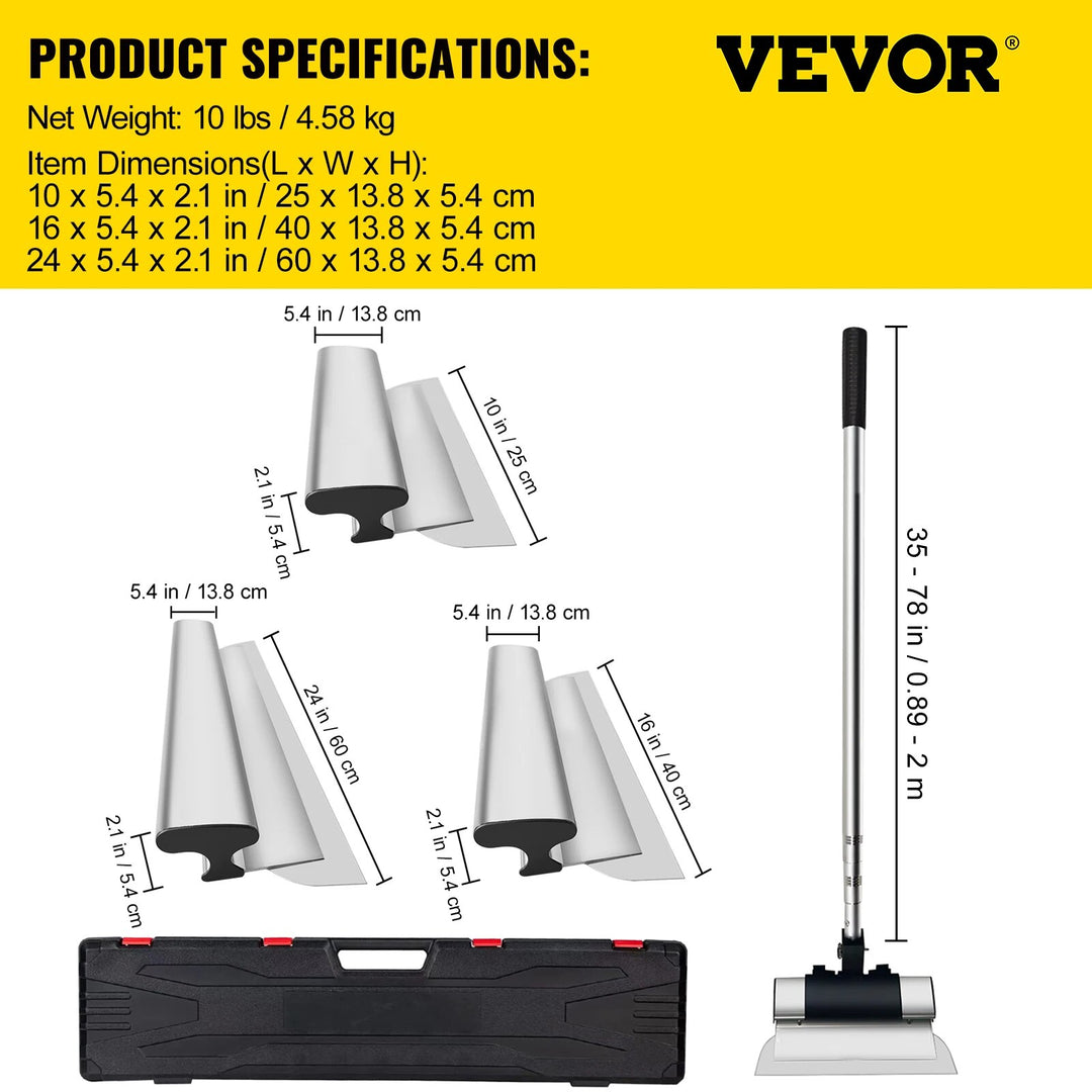 Drywall Skimming Blade by vevor for smooth drywall finishing