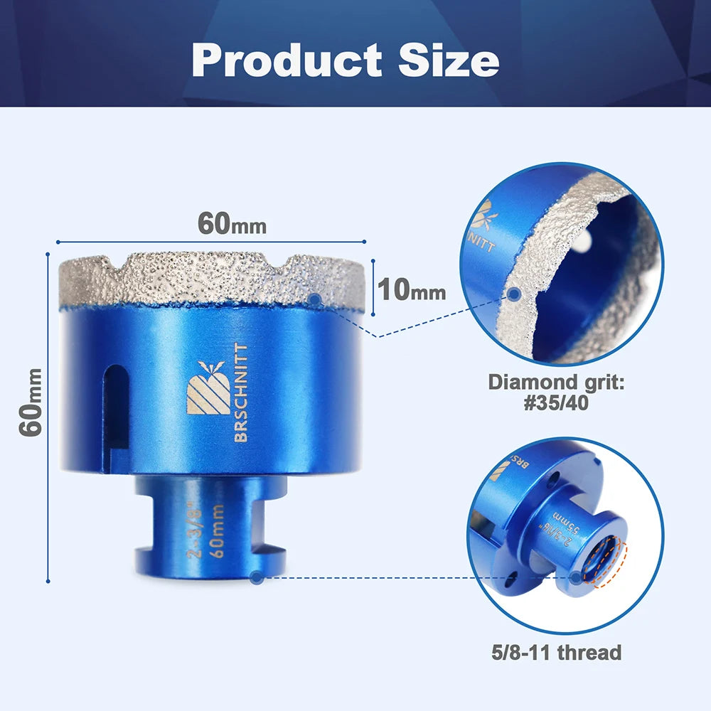 Diamond Drill Bit Tool Broski & Brschnitt single bits from 1/4" to 6"