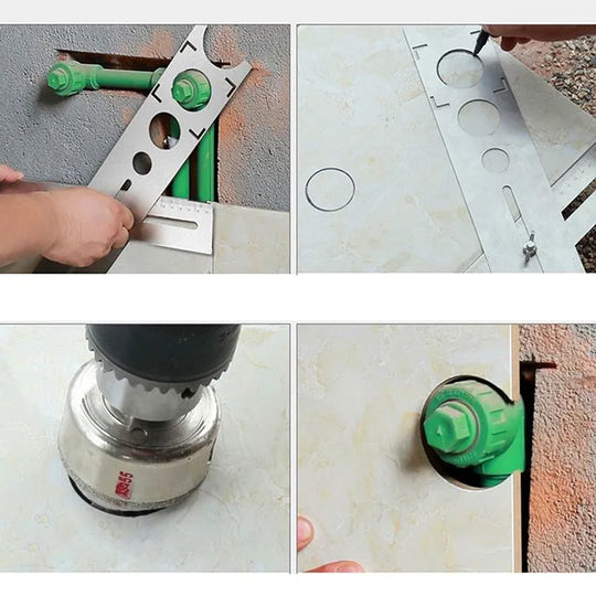 Adjustable hole finder for Drilling holes in the correct spot always