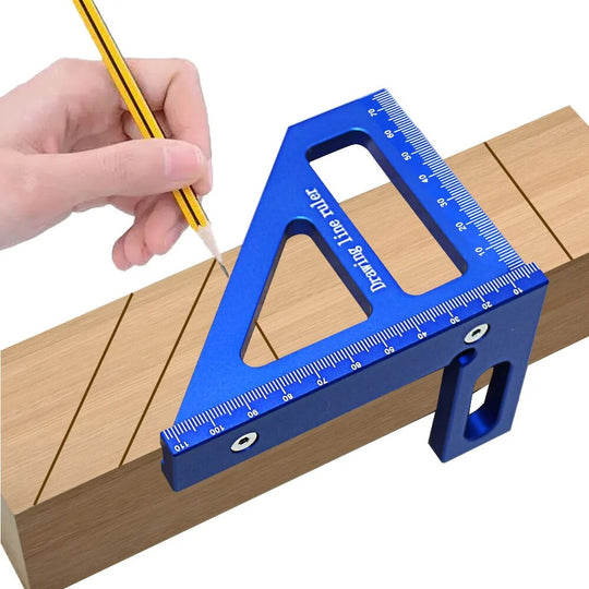 Carpenter Square out of Aluminum for precision Square & Miter marking 