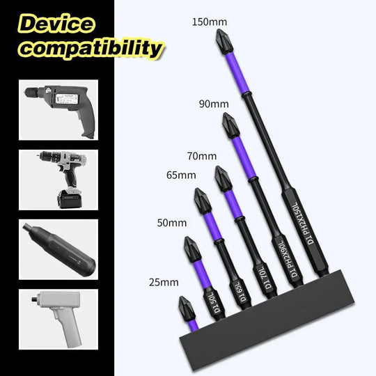 Magnetic impact Screwdriver Bits Non-slip Shockproof Phillips head