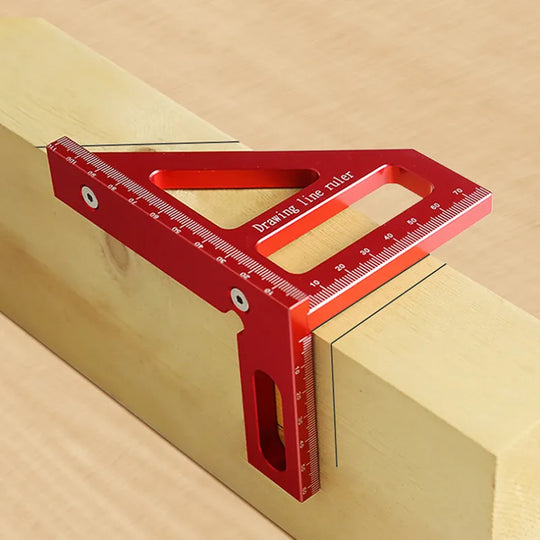 Carpenter Square out of Aluminum for precision Square & Miter marking 