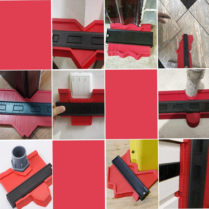 Contour Gauge Cutting Template Measuring Instrument for floor install